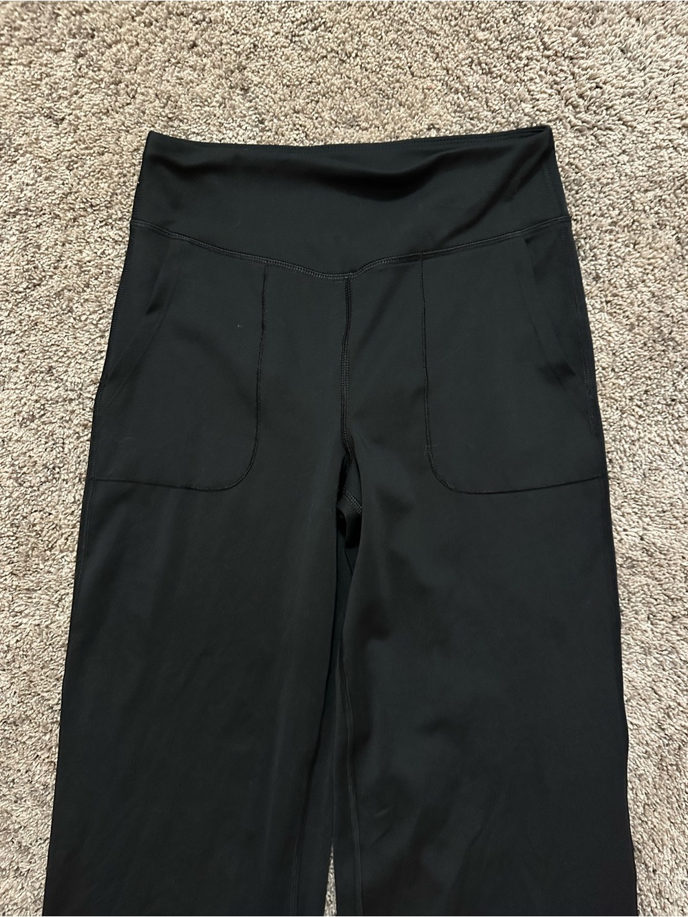 90 Degree By Reflex Black High-Waist Leggings with Front Pockets